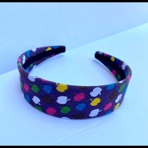 Super fun fabric-covered Headband with apples